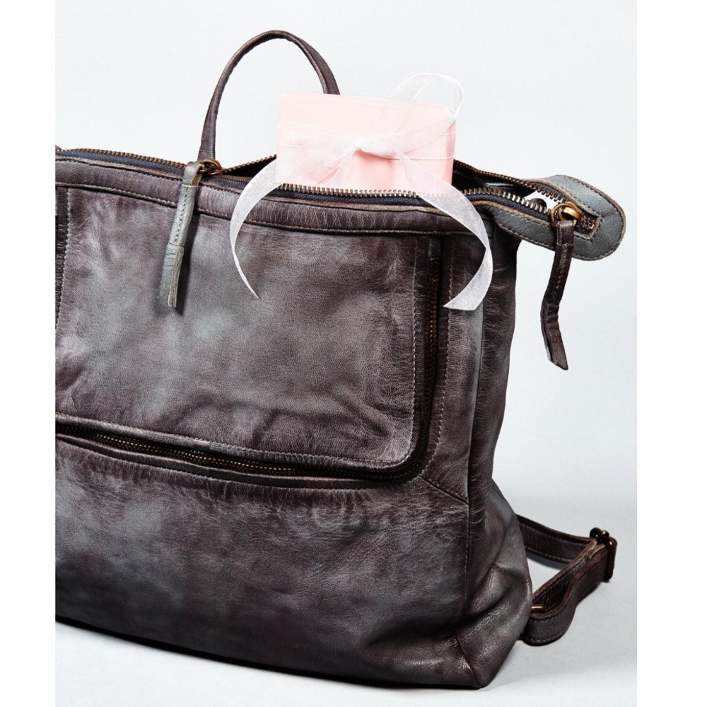 Free People Loved Leather Messenger Backpack - Picture 8 of 8